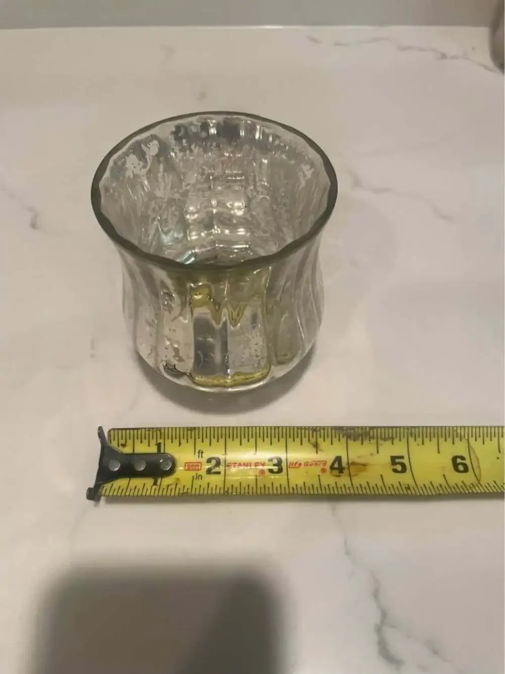 $12 OBO Vintage Mercury Venus Jars Glass Votive candle holders set of 4